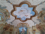 Villa Favorita - particolare della decorazione pittorica della volta della Sala Consiliare
